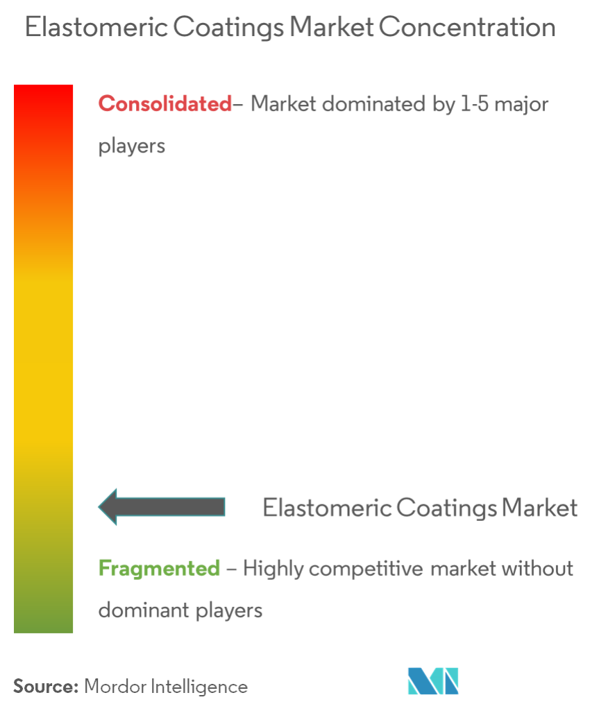 Concentração do Mercado de Revestimentos Elastoméricos